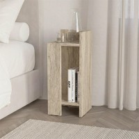 Κομοδίνο Elos Megapap δεξί χρώμα travertine 25x27x60εκ. Κομοδίνο Elos Megapap δεξί χρώμα travertine 25x27x60εκ.