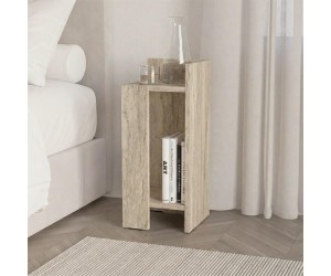 Κομοδίνο Elos Megapap δεξί χρώμα travertine 25x27x60εκ. Κομοδίνο Elos Megapap δεξί χρώμα travertine 25x27x60εκ.