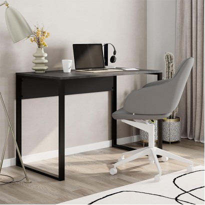Γραφείο εργασίας Inna Megapap χρώμα γκρι ρετρό - silky black 100x60x75εκ. Γραφείο εργασίας Inna Megapap χρώμα γκρι ρετρό - silky black 100x60x75εκ.