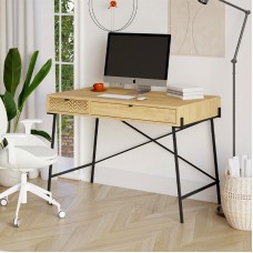 Γραφείο εργασίας Naive Megapap χρώμα sapphire oak 113,4x60x77,5εκ.