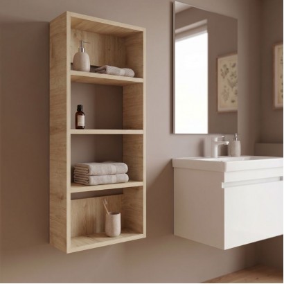Ραφιέρα τοίχου Rafina Megapap χρώμα sapphire oak 40x15x90εκ. Ραφιέρα τοίχου Rafina Megapap χρώμα sapphire oak 40x15x90εκ.