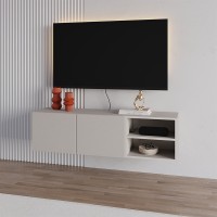 Έπιπλο τηλεόρασης επιτοίχιο Conrad Megapap χρώμα sandstone 140x35x38εκ. Έπιπλο τηλεόρασης επιτοίχιο Conrad Megapap χρώμα sandstone 140x35x38εκ.