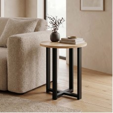 Τραπεζάκι βοηθητικό Mesa Megapap χρώμα sapphire oak Ø45x50εκ. Τραπεζάκι βοηθητικό Mesa Megapap χρώμα sapphire oak Ø45x50εκ.