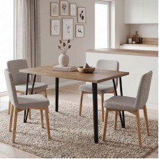 Τραπέζι Xana Megapap χρώμα sepet oak 120x70x77,5εκ. Τραπέζι Xana Megapap χρώμα sepet oak 120x70x77,5εκ.