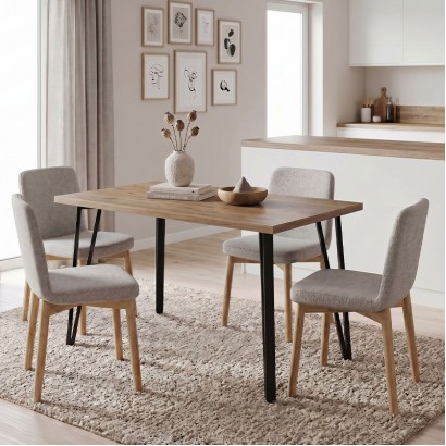 Τραπέζι Xana Megapap χρώμα sepet oak 120x70x77,5εκ. Τραπέζι Xana Megapap χρώμα sepet oak 120x70x77,5εκ.