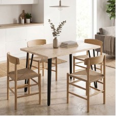 Τραπέζι Xana Megapap χρώμα travertine 120x70x77,5εκ. Τραπέζι Xana Megapap χρώμα travertine 120x70x77,5εκ.