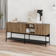 Μπουφές Amira Megapap χρώμα καρυδί Ud - black wood 180x40x80εκ. Μπουφές Amira Megapap χρώμα καρυδί Ud - black wood 180x40x80εκ.