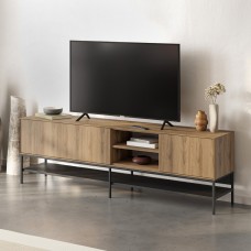 Έπιπλο τηλεόρασης Amira Megapap χρώμα καρυδί Ud - black wood 180x35x55εκ. Έπιπλο τηλεόρασης Amira Megapap χρώμα καρυδί Ud - black wood 180x35x55εκ.