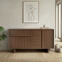 Μπουφές Capri Megapap χρώμα καρυδί milano 146x45x76,5εκ. Μπουφές Capri Megapap χρώμα καρυδί milano 146x45x76,5εκ.