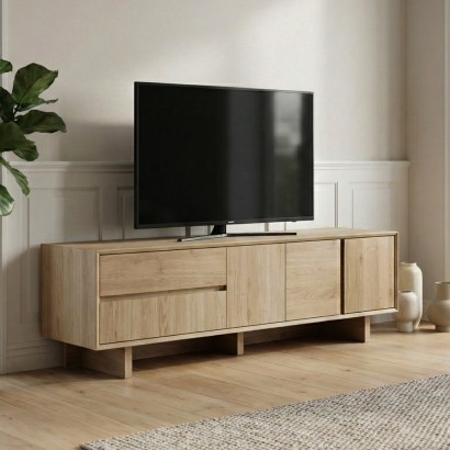 Έπιπλο τηλεόρασης Capri Megapap χρώμα sapphire oak 180x45x55εκ. Έπιπλο τηλεόρασης Capri Megapap χρώμα sapphire oak 180x45x55εκ.