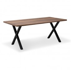 Τραπέζι Jeremy Megapap Mdf - μεταλλικό χρώμα καρυδί 160x80x75εκ. Τραπέζι Jeremy Megapap Mdf - μεταλλικό χρώμα καρυδί 160x80x75εκ.