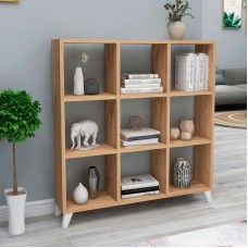 Βιβλιοθήκη Saul Megapap χρώμα pine oak 88,2x20x88,2εκ. Βιβλιοθήκη Saul Megapap χρώμα pine oak 88,2x20x88,2εκ.