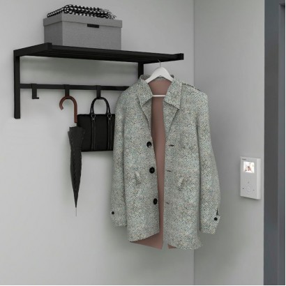 Κρεμάστρα τοίχου Ofred Megapap μεταλλική χρώμα μαύρο 69x34x32,5εκ.