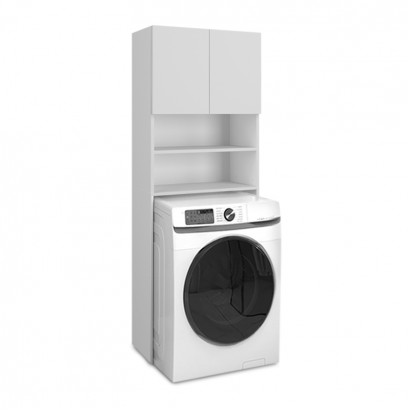 Έπιπλο πλυντηρίου Ramsey Megapap χρώμα λευκό 65x27x190,6εκ. Έπιπλο πλυντηρίου Ramsey Megapap χρώμα λευκό 65x27x190,6εκ.
