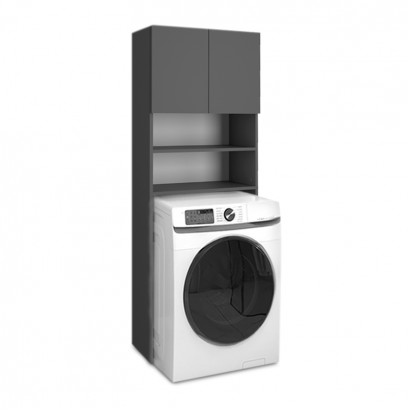 Έπιπλο πλυντηρίου Ramsey Megapap χρώμα ανθρακί 65x27x190,6εκ. Έπιπλο πλυντηρίου Ramsey Megapap χρώμα ανθρακί 65x27x190,6εκ.