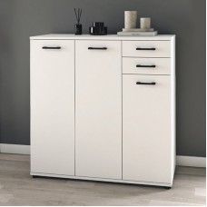 Παπουτσοθήκη - Ντουλάπι Polly Megapap χρώμα λευκό 108x35x108εκ.
