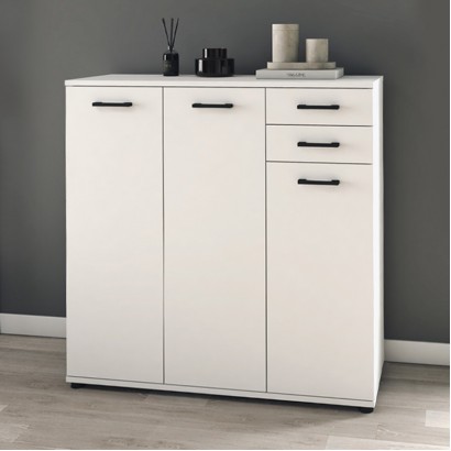 Παπουτσοθήκη - Ντουλάπι Polly Megapap χρώμα λευκό 108x35x108εκ.