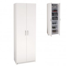 Παπουτσοθήκη Renso Megapap δίφυλλη χρώμα λευκό 59,8x37,8x178,5εκ. Παπουτσοθήκη Renso Megapap δίφυλλη χρώμα λευκό 59,8x37,8x178,5εκ.