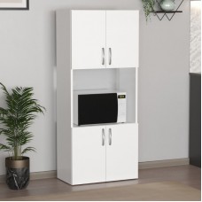 Ντουλάπα κουζίνας Armado Megapap χρώμα λευκό 60x32x140εκ.