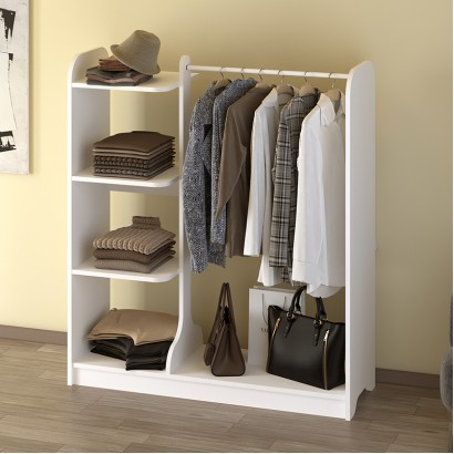 Έπιπλο εισόδου Rozesme Megapap χρώμα λευκό 120x40x135εκ.