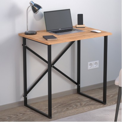 Γραφείο εργασίας Verne Megapap χρώμα pine oak 75x52x73,8εκ.