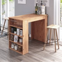 Τραπέζι μπαρ Toska Megapap χρώμα pine oak 112,2x64x91,8εκ.