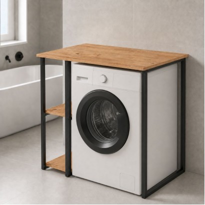 Έπιπλο πλυντηρίου Verno Megapap χρώμα pine oak 90x59,8x92,8εκ. Έπιπλο πλυντηρίου Verno Megapap χρώμα pine oak 90x59,8x92,8εκ.