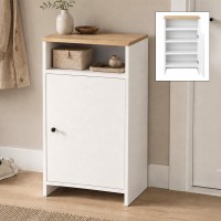Παπουτσοθήκη - Ντουλάπι Talsa Megapap χρώμα λευκό - sapphire oak 50x35,3x86εκ. Παπουτσοθήκη - Ντουλάπι Talsa Megapap χρώμα λευκό - sapphire oak 50x35,3x86εκ.