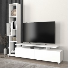 Σύνθεση τηλεόρασης Tulip Megapap χρώμα λευκό 160x29,5x160εκ. Σύνθεση τηλεόρασης Tulip Megapap χρώμα λευκό 160x29,5x160εκ.
