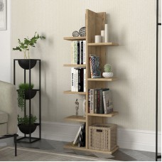 Βιβλιοθήκη Tree Megapap χρώμα sapphire oak 45x21,4x121,8εκ. Βιβλιοθήκη Tree Megapap χρώμα sapphire oak 45x21,4x121,8εκ.