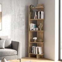 Βιβλιοθήκη Perla Megapap χρώμα sepet oak 48x22x170εκ. Βιβλιοθήκη Perla Megapap χρώμα sepet oak 48x22x170εκ.