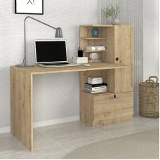 Γραφείο εργασίας Merino Megapap χρώμα sapphire oak 149,5x61,8x120εκ.