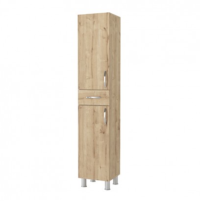 Ντουλάπι κουζίνας - μπάνιου Selina Megapap χρώμα sapphire oak 35x31x179εκ.