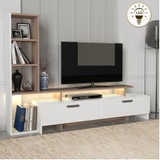 Σύνθεση τηλεόρασης Simal Megapap με LED χρώμα λευκό - cordoba 168,2x31,3x120εκ. Σύνθεση τηλεόρασης Simal Megapap με LED χρώμα λευκό - cordoba 168,2x31,3x120εκ.