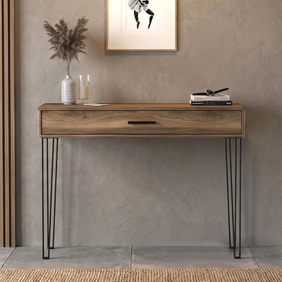 Κονσόλα Rochel Megapap χρώμα καρυδί 120x35x89,8εκ. Κονσόλα Rochel Megapap χρώμα καρυδί 120x35x89,8εκ.