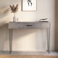 Κονσόλα Rochel Megapap χρώμα γκρι σκυροδέματος 120x35x89,8εκ. Κονσόλα Rochel Megapap χρώμα γκρι σκυροδέματος 120x35x89,8εκ.