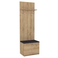 Έπιπλο εισόδου Track Megapap χρώμα sapphire oak 60x38,2x190εκ. Έπιπλο εισόδου Track Megapap χρώμα sapphire oak 60x38,2x190εκ.