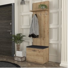 Έπιπλο εισόδου Track Megapap χρώμα sapphire oak 60x38,2x190εκ. Έπιπλο εισόδου Track Megapap χρώμα sapphire oak 60x38,2x190εκ.