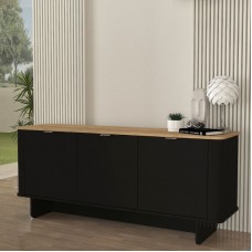Μπουφές Bohema Megapap χρώμα μαύρο - sepet oak 180x47x76,6εκ. Μπουφές Bohema Megapap χρώμα μαύρο - sepet oak 180x47x76,6εκ.