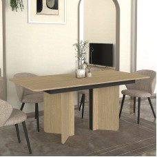 Τραπέζι Lava Megapap χρώμα rota oak - ανθρακί 180x90x76,8εκ. Τραπέζι Lava Megapap χρώμα rota oak - ανθρακί 180x90x76,8εκ.