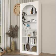 Βιβλιοθήκη Voila Megapap χρώμα λευκό 74x35x180εκ. Βιβλιοθήκη Voila Megapap χρώμα λευκό 74x35x180εκ.