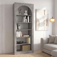 Βιβλιοθήκη Voila Megapap χρώμα γκρι σκυροδέματος 74x35x180εκ. Βιβλιοθήκη Voila Megapap χρώμα γκρι σκυροδέματος 74x35x180εκ.