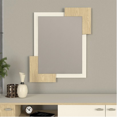 Καθρέπτης τοίχου Selinos Μegapap χρώμα sandstone - rota oak 65x2,2x85εκ. Καθρέπτης τοίχου Selinos Μegapap χρώμα sandstone - rota oak 65x2,2x85εκ.