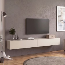 Έπιπλο τηλεόρασης επιτοίχιο Espanse Megapap χρώμα sandstone 241,8x31,7x30εκ. Έπιπλο τηλεόρασης επιτοίχιο Espanse Megapap χρώμα sandstone 241,8x31,7x30εκ.