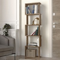 Βιβλιοθήκη Alvina Megapap χρώμα καρυδί 45x19,6x158,8εκ. Βιβλιοθήκη Alvina Megapap χρώμα καρυδί 45x19,6x158,8εκ.