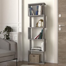 Βιβλιοθήκη Alvina Megapap χρώμα γκρι σκυροδέματος 45x19,6x158,8εκ. Βιβλιοθήκη Alvina Megapap χρώμα γκρι σκυροδέματος 45x19,6x158,8εκ.