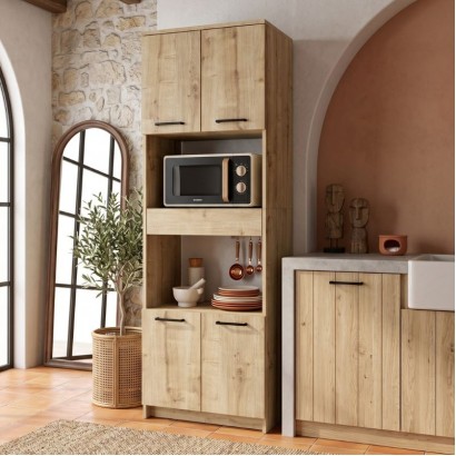 Ντουλάπι κουζίνας - μπάνιου Alvento Megapap χρώμα sapphire oak 60x42x180εκ. Ντουλάπι κουζίνας - μπάνιου Alvento Megapap χρώμα sapphire oak 60x42x180εκ.
