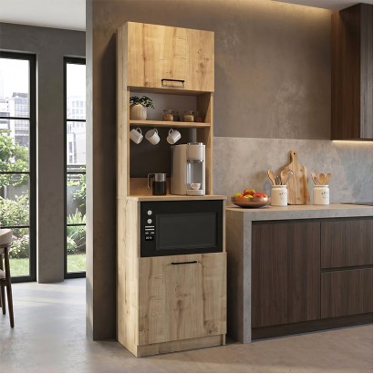 Έπιπλο κουζίνας Tuco 1 Megapap χρώμα sapphire oak 53,8x40x180εκ. Έπιπλο κουζίνας Tuco 1 Megapap χρώμα sapphire oak 53,8x40x180εκ.