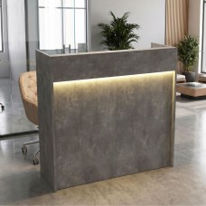 Γραφείο υποδοχής - reception Wilko Megapap με LED χρώμα γκρι σκυροδέματος 113,6x42x110εκ. Γραφείο υποδοχής - reception Wilko Megapap με LED χρώμα γκρι σκυροδέματος 113,6x42x110εκ.