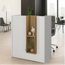 Γραφείο υποδοχής - reception Bonveno Megapap χρώμα λευκό - sepet oak 90x43,2x110εκ. Γραφείο υποδοχής - reception Bonveno Megapap χρώμα λευκό - sepet oak 90x43,2x110εκ.